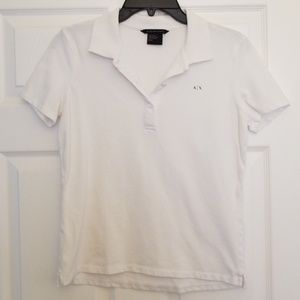 Armani Exchange White Polo